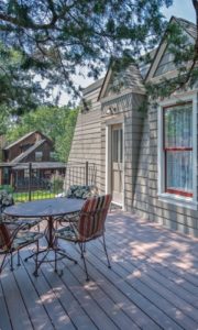 The finished South deck.