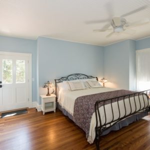 The delphinium guest room.