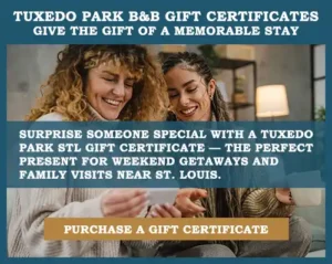 Our St. Louis Bed & Breakfast is a charming alternative to St. Louis Hotels.